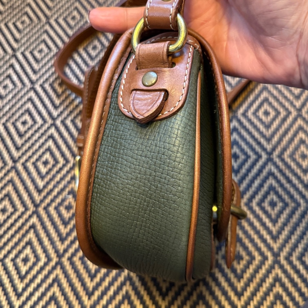 Vintage Coach Cassidy mini bag 4204 olive green w/ tan Dakota collection Italy - Picture 8 of 16